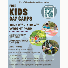 City of Alma, Parks and Recreation, Summer Camp